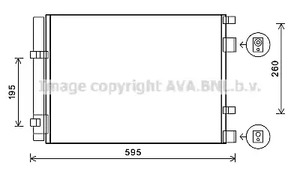 Радиатор кондиционера AVA QUALITY COOLING HY5268D