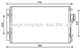 Радиатор кондиционера AVA QUALITY COOLING HY5311D