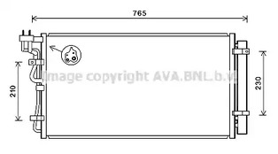 Радиатор кондиционера AVA QUALITY COOLING HY5316D