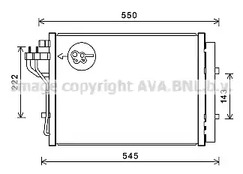 Радиатор кондиционера AVA QUALITY COOLING HY5445D