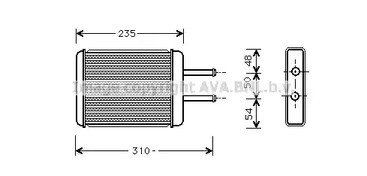 Теплообменник отопления салона AVA QUALITY COOLING HY6069