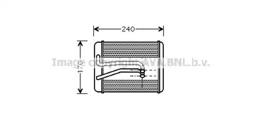 HY6119 AVA QUALITY COOLING Радиатор печки