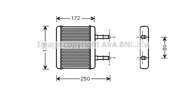 Радиатор отопителя AVA QUALITY COOLING HY6137