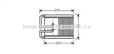 HY6168 AVA QUALITY COOLING Радиатор печки