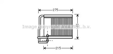 HY6213 AVA QUALITY COOLING Теплообменник, отопление салона