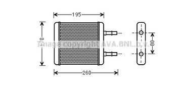 Теплообменник отопления салона AVA QUALITY COOLING HY6216