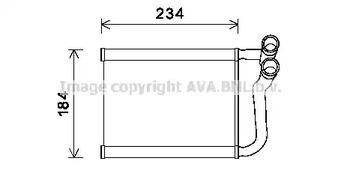 Радиатор печки AVA QUALITY COOLING HY6253