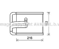 Радиатор отопителя AVA QUALITY COOLING HY6254