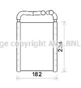 Радиатор печки AVA QUALITY COOLING HY6375