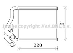 Радиатор отопителя AVA QUALITY COOLING HY6380