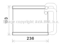 Радиатор печки AVA QUALITY COOLING HY6391