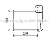 Теплообменник отопление салона AVA QUALITY COOLING HY6393