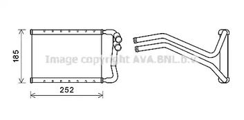 Теплообменник отопление салона AVA QUALITY COOLING HY6437