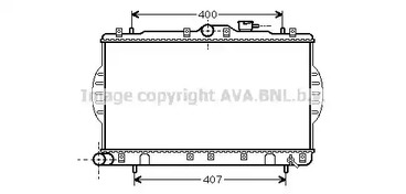 HYA2047 AVA QUALITY COOLING радиатор охлаждения