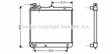 радиатор системы охлаждения МКПП AVA QUALITY COOLING HYA2051