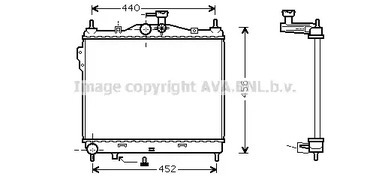 Радиатор системы охлаждения AVA QUALITY COOLING HYA2101