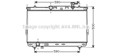 Радиатор охлаждения двигателя AVA QUALITY COOLING HYA2109