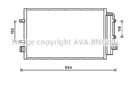 Радиатор кондиционера AVA QUALITY COOLING IV5127D