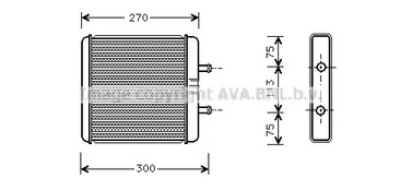 IV6048 AVA QUALITY COOLING Радиатор отопителя