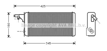 IVA6019 AVA QUALITY COOLING Радиатор отопителя