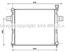 JE2058 AVA QUALITY COOLING Радиатор системы охлаждения двигателя