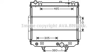 Радиатор охлаждения двигателя AVA QUALITY COOLING JEA2038