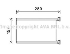 Теплообменник отопление салона AVA QUALITY COOLING JEA6069