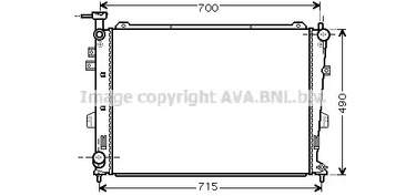 Радиатор охлаждения двигателя AVA QUALITY COOLING KA2103