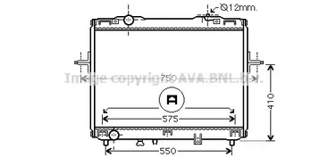 Радиатор охлаждение двигателя AVA QUALITY COOLING KA2126