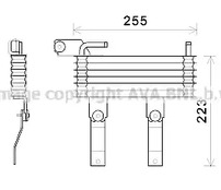 Радиатор масляный AVA QUALITY COOLING KA3228