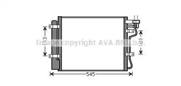 Конденсатор кондиционера AVA QUALITY COOLING KA5134D