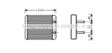 Теплообменник отопления салона AVA QUALITY COOLING KA6008
