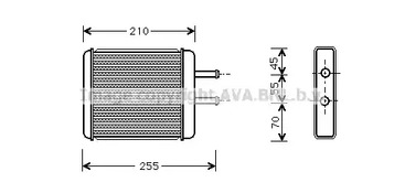 Теплообменник отопление салона AVA QUALITY COOLING KA6010
