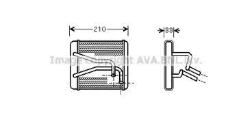 KA6049 AVA QUALITY COOLING Теплообменник, отопление салона