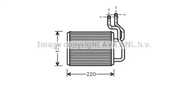 Радиатор печки AVA QUALITY COOLING KA6088
