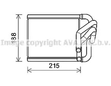 Радиатор печки AVA QUALITY COOLING KA6273