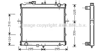 KAA2022 AVA QUALITY COOLING Радиатор системы охлаждения