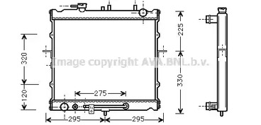 KAA2023 AVA QUALITY COOLING Радиатор системы охлаждения