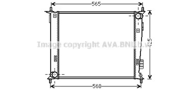 Радиатор охлаждения двигателя AVA QUALITY COOLING KAA2143