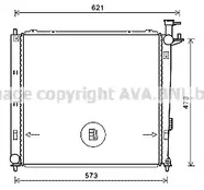 Радиатор системы охлаждения AVA QUALITY COOLING KAA2272