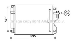 Радиатор кондиционера AVA QUALITY COOLING KAA5151D
