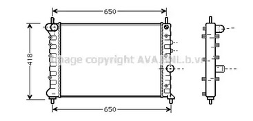 Радиатор охлаждение двигателя AVA QUALITY COOLING LCA2078