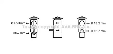 Расширительный клапан кондиционера AVA QUALITY COOLING MC1005