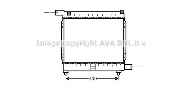 Радиатор системы охлаждения AVA QUALITY COOLING MS2039