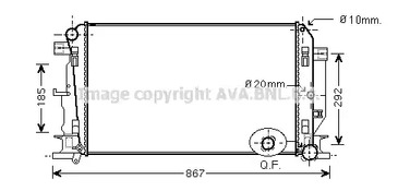 Радиатор охлаждения AVA QUALITY COOLING MS2402