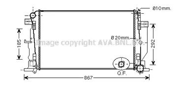 MS2444 AVA QUALITY COOLING радиатор системы охлаждения МКПП