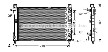 Радиатор системы охлаждения AVA QUALITY COOLING MS2464