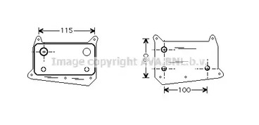 MS3318 AVA QUALITY COOLING Масляный радиатор