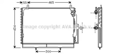 Радиатор кондиционера AVA QUALITY COOLING MS5161