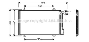 Конденсатор кондиционера AVA QUALITY COOLING MS5219